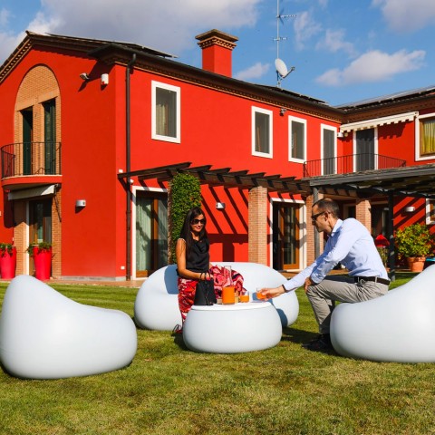 Tuinbank 2-zits design kunststof voor tuin en terras Gumball D1 Aanbieding