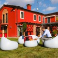Tuinbank 2-zits design kunststof voor tuin en terras Gumball D1 Aanbieding