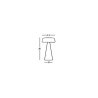 Draadloze LED tafel- en buitenlamp Fade Table Lamp High 