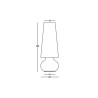 Grote moderne design vloerlamp voor binnen en buiten Fade Lamp 