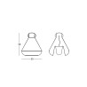 Buiten hangende en staande plafondlamp Spot Light 