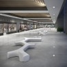 Modulaire binnen- en buitenbank van polyethyleen, modern design Jetlag P1 Aanbieding