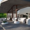Moderne 2-zits designbank voor buiten restaurant bar Ohla 