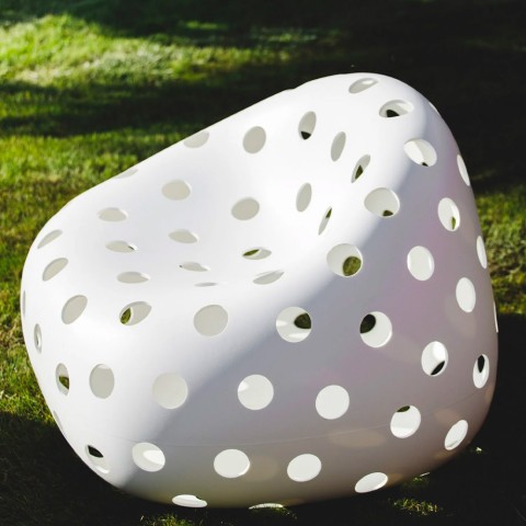 Geperforeerde moderne design tuin terras fauteuil Airball