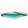 Tweepersoonsmatras Memory Foam 25cm 160x190cm Memory Gel Veradea Voorraad