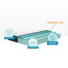 Veradea Eenpersoonsmatras Memory Foam topper 28cm 80x190cm Memory Gel TOP Korting