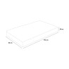 Veradea Eenpersoonsmatras Memory Foam topper 28cm 80x190cm Memory Gel TOP Prijs