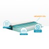 Veradea Ibrido Topper - Eenpersoonsmatras 28cm met Pocketveren en Memory Foam 80x190cm Korting