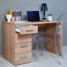 Bureautafel kantoor 4 lades modern design hout KimDesk Aanbieding