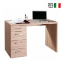 Bureautafel kantoor 4 lades modern design hout KimDesk Verkoop