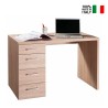 Bureautafel kantoor 4 lades modern design hout KimDesk Verkoop