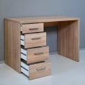Bureautafel kantoor 4 lades modern design hout KimDesk Model