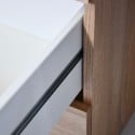 Bureautafel kantoor 4 lades modern design hout KimDesk Korting