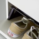 Ruimtebesparende design schoenenkast 3 deuren 9 paar schoenen wit KimShoe 3WS Catalogus