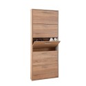 Ruimtebesparende smalle schoenenkast 5 deuren 15 paar schoenen hout KimShoe 5SS Korting