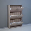 Moderne schoenenkast design met 3 deuren voor 9 paar schoenen KimShoe 3OP Voorraad