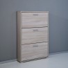 Moderne schoenenkast design met 3 deuren voor 9 paar schoenen KimShoe 3OP Keuze