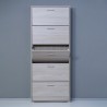 KimShoe 5OP Moderne Houten Schoenenkast met 5 Deuren voor 15 Paar Schoenen Voorraad