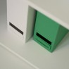 Kantoorboekenkast wit design 5 vakken verstelbare planken Kbook 5WS Korting