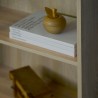 Moderne houten boekenkast 6 vakken verstelbare planken voor kantoor Kbook 6OP Voorraad