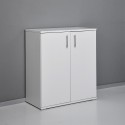 Moderne multifunctionele kast 2 compartimenten, wit, KimSpace 2WP voor woonkamer of kantoor Karakteristieken
