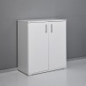 Moderne multifunctionele kast 2 compartimenten, wit, KimSpace 2WP voor woonkamer of kantoor Karakteristieken