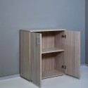 Moderne houten multifunctionele kast voor woonkamer/kantoor 2 vakken KimSpace 2OP Karakteristieken