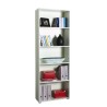 Wit design kantoorboekenkast met 5 verstelbare planken Kbook 5WS Aanbod