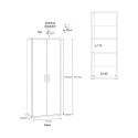 Moderne design Arnes multifunctionele kast 2 deuren 5 vakken 