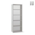 Open boekenkast met 5 vakken, moderne multifunctionele kast Opal Aanbieding