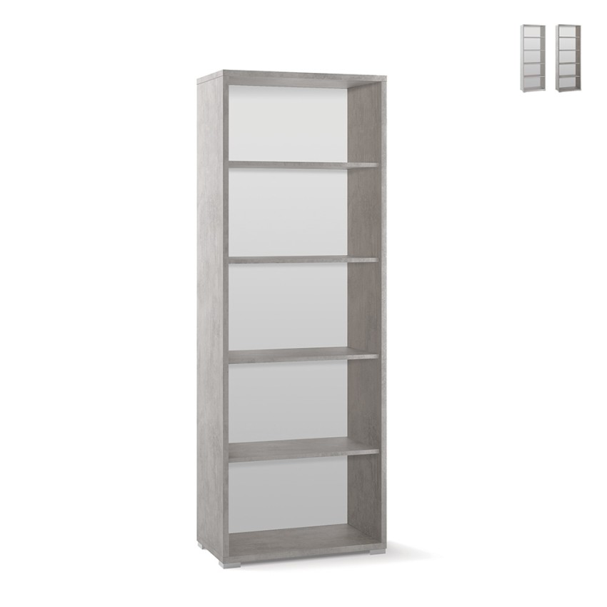 Open boekenkast met 5 vakken, moderne multifunctionele kast Opal Verkoop Open boekenkast met 5 vakken, moderne multifunctionele kast Opal Verkoop