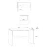 Bureau voor thuis- en kantoorwerk smart working modern design Simply 120 Keuze