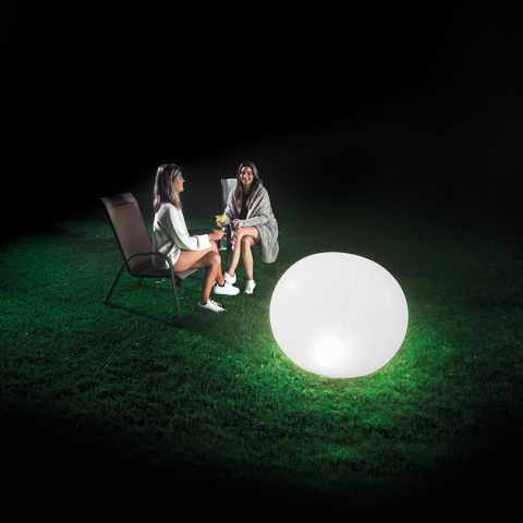 Intex 68695 drijvende LED-bollamp met witte en RGB verlichting Aanbieding