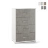 Adelia - Moderne ladekast met 4 lades voor slaapkamer of kantoor Aanbieding