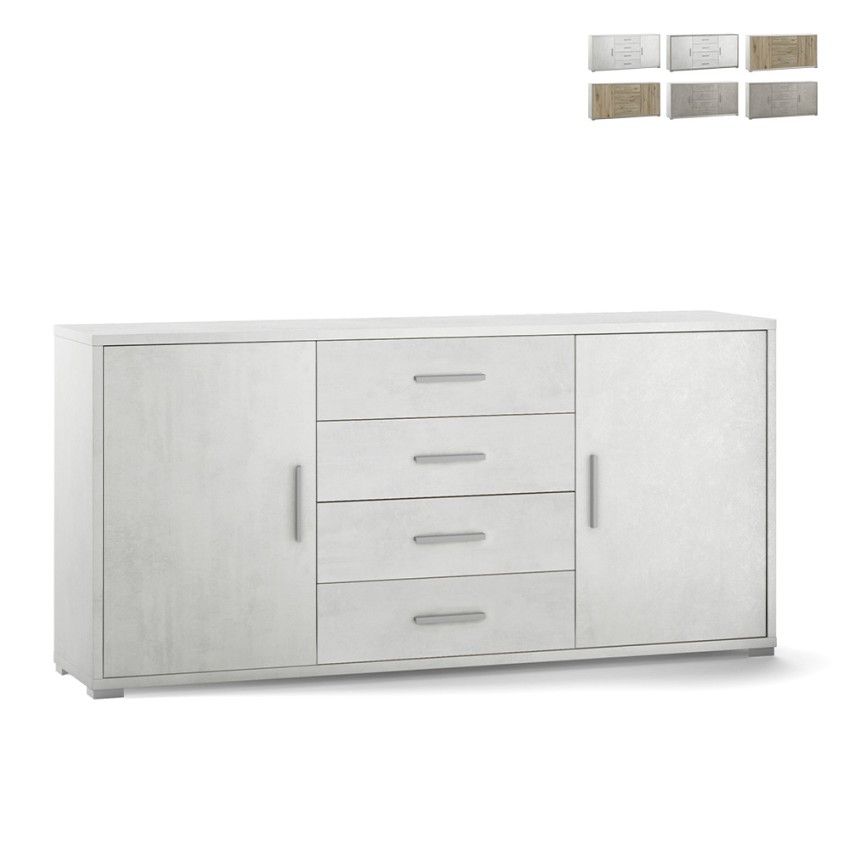 Moderne dressoir 2 deuren 4 laden buffetkast woonkamer Cleore Aanbieding Moderne dressoir 2 deuren 4 laden buffetkast woonkamer Cleore Aanbieding