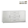 Moderne dressoir 2 deuren 4 laden buffetkast woonkamer Cleore Aanbieding