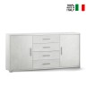 Moderne dressoir 2 deuren 4 laden buffetkast woonkamer Cleore Voorraad