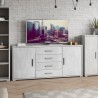 Moderne dressoir 2 deuren 4 laden buffetkast woonkamer Cleore Aankoop