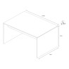 Moderne design bureau voor thuiskantoor of studio voor slim werken Regular 120 Model