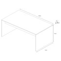 Bureaudesign voor thuiswerken, modern, model Regular 150 Afmetingen