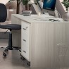 Moderne kantoordesign: Bureau met 3 lades, sleutel en wielen Cour Karakteristieken