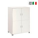 Moderne dressoir kast 4 deuren opbergkast woonkamer Maray Afmetingen