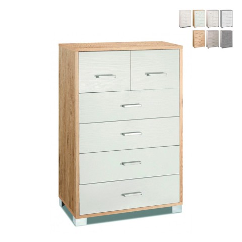 Moderne design ladekast met 6 lades voor woonkamer en slaapkamer Mera Aanbieding