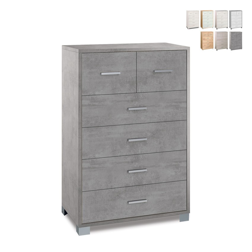 Moderne design ladekast met 6 lades voor woonkamer en slaapkamer Mera Catalogus