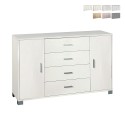 Dressoir Talia met 2 deuren en 4 laden, TV-meubel voor woonkamer en buffet Voorraad