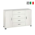 Dressoir Talia met 2 deuren en 4 laden, TV-meubel voor woonkamer en buffet Keuze