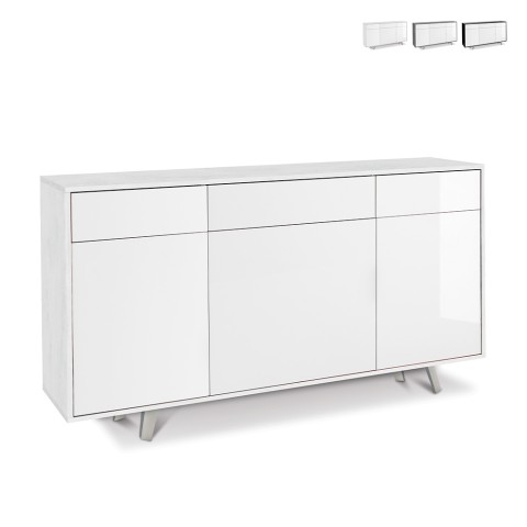 Moderne keuken dressoir met 3 deuren en 3 laden Valdi Aanbieding