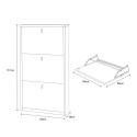 Slimme schoenenkast met 3 deuren, ruimte voor 7 paar schoenen, modern design Kopen 