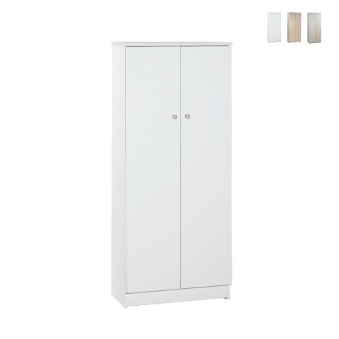 Multifunctioneel opbergkast met 2 deuren en 3 planken voor woonkamer of hal Kadir Aanbieding