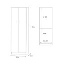 Multipurpose kast met 2 deuren en 4 planken voor de hal en woonkamer Mainz Kosten